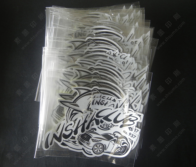 反光車貼-銀底印黑-點(diǎn)狀反光…