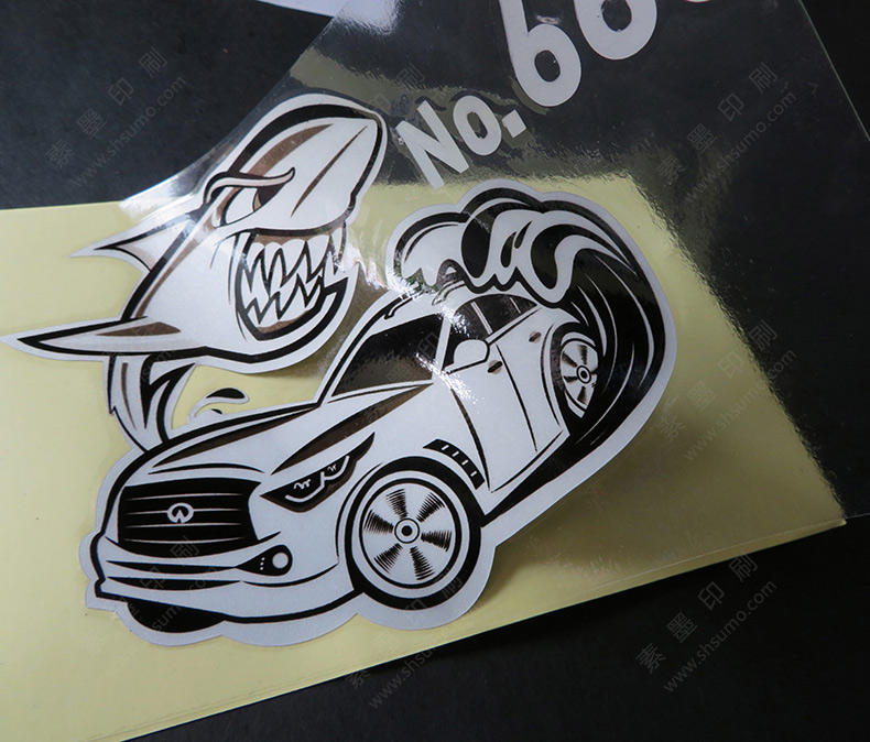 銀面反光車貼-單黑打印-轉(zhuǎn)移…